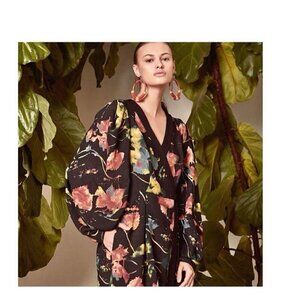 New NWOT BCBGMaxAzria Rustic Grove Faux Wrap Romper 0